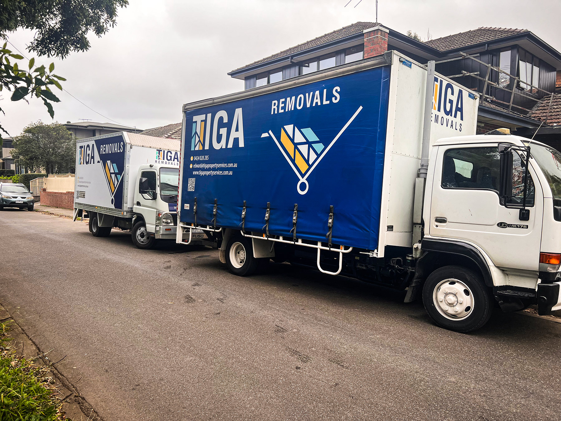 TIGA removals trucks in Melbourne